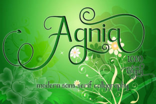 Agnia Font: A Script Amp Typeface That Brings Handmade Magic to Life