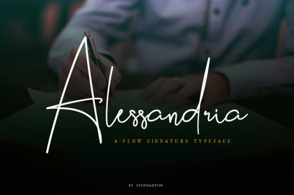 Alessandria: A Script Font for Modern Branding and Web Design