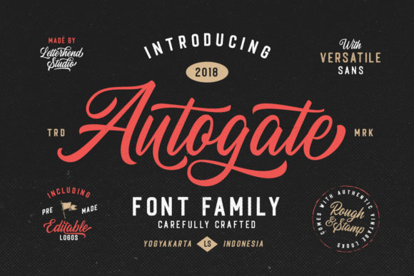 Autogate Family: A Versatile Font Duo for Editorial Design