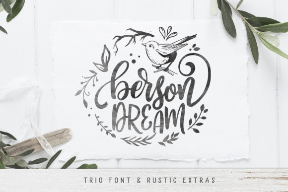 Berson Dream: A Romantic Typeface for Editorial Design