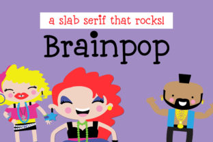 Brainpop: A Whimsical Slab Serif Typeface for Editorial Design