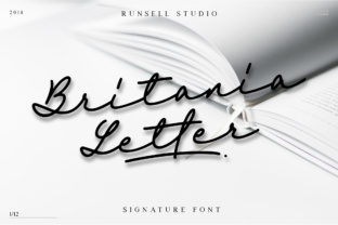 Britania Letter: A Timeless Handwriting Typeface for Authentic Branding