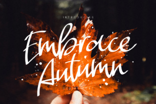 Embrace Autumn Font Review: A Premium Typeface for Campaign Creatives