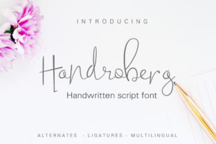 Handroberg Font: A Versatile Script for Editorial Design
