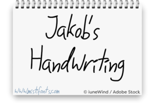 Jakob s Handwriting: A Natural Script Font for Craft Creators