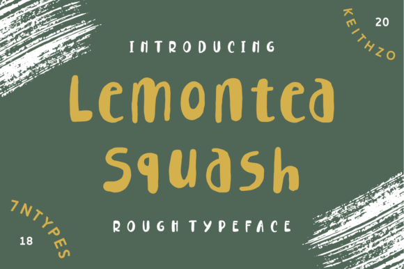 Lemontea Squash: A Playful Script Font for Crafters and Creators