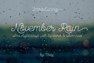 November Rain Font: A Polished Touch for Your Brand