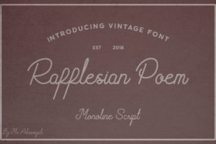 Rafflesian Poem: A Script Font That Elevates Your Brand’s Visual Story