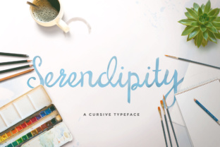 Serendipity Font: A Cursive Typeface for Creative Business Branding