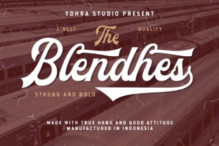 The Blendhes: A Bold Script Font for Creative Branding Projects